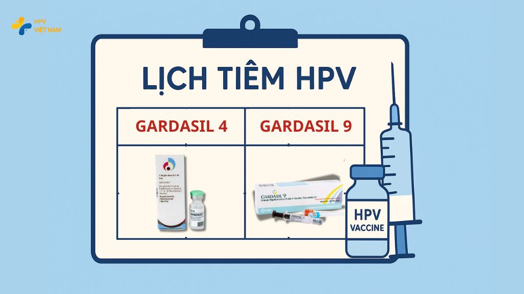 Lịch tiêm vắc xin HPV