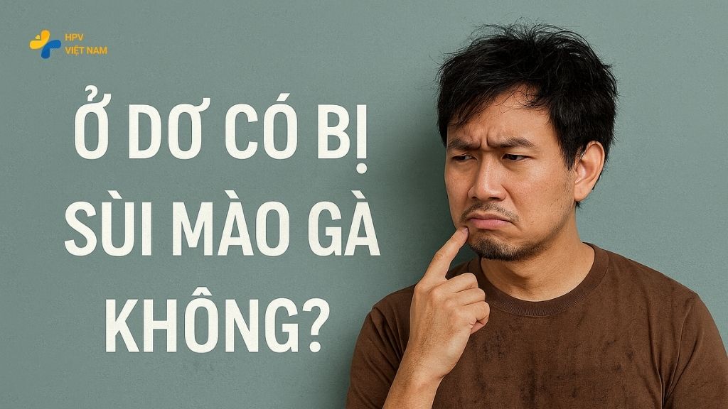 Ở dơ có bị sùi mào gà không