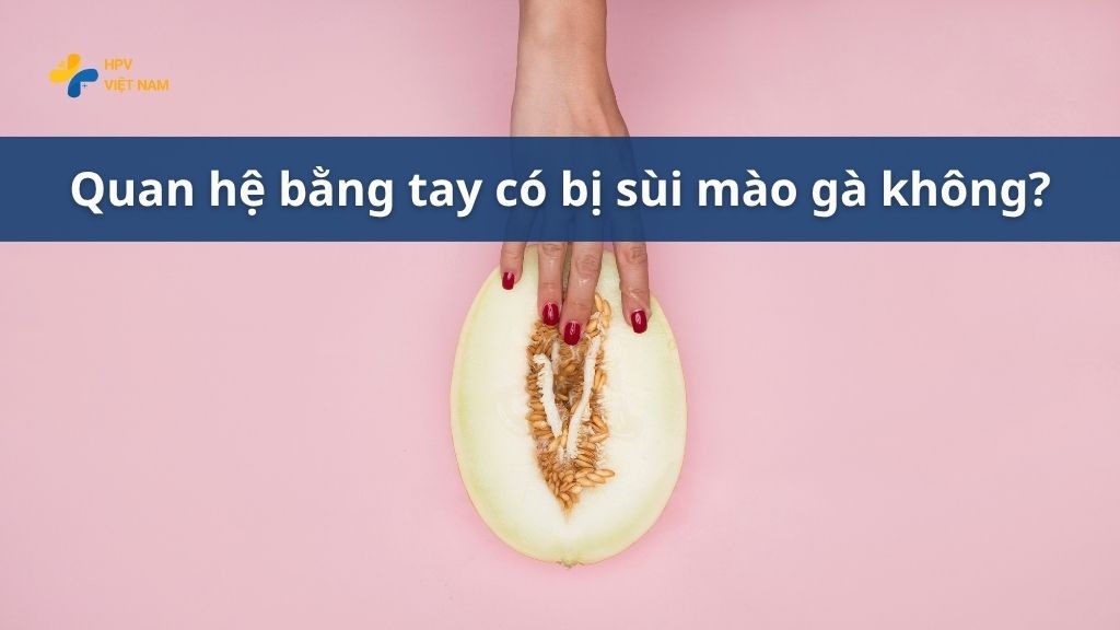 Quan hệ bằng tay có bị sùi mào gà không